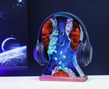 Penguin Headphone Stand Epoxy Resin Lamp, Night Light