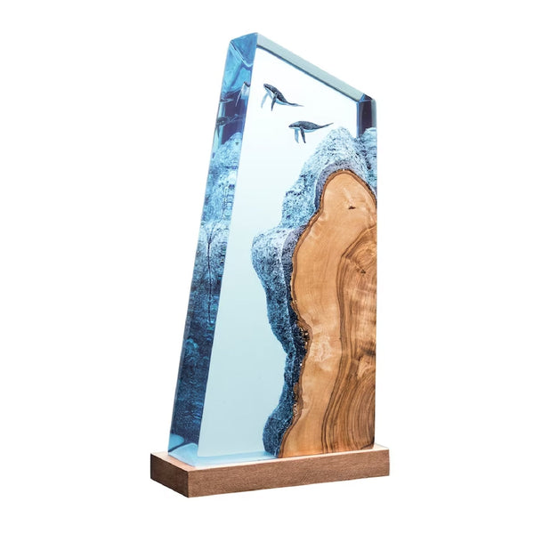 Humpback Whales - High Quality Epoxy Resin Lamp