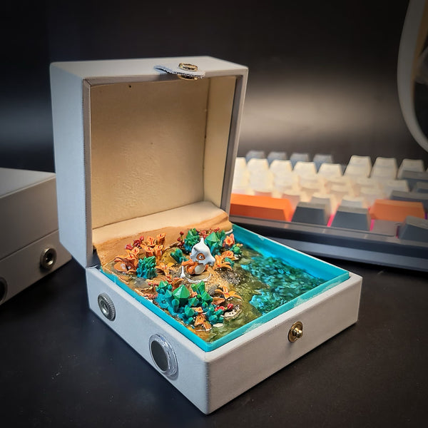 PKM Cubone Garagara Island Diorama Treasure Mistery Box Gift Epoxy Resin, Night Light