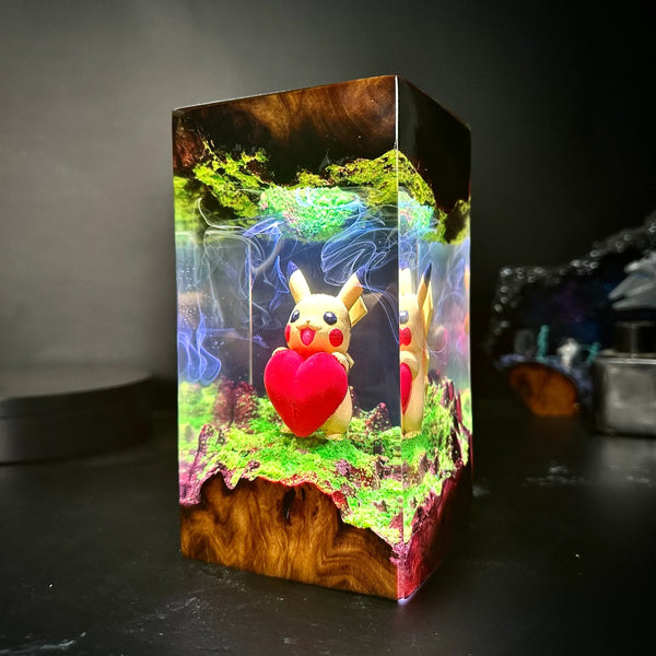 PKM Pikachu Epoxy Resin Lamp, Night Light