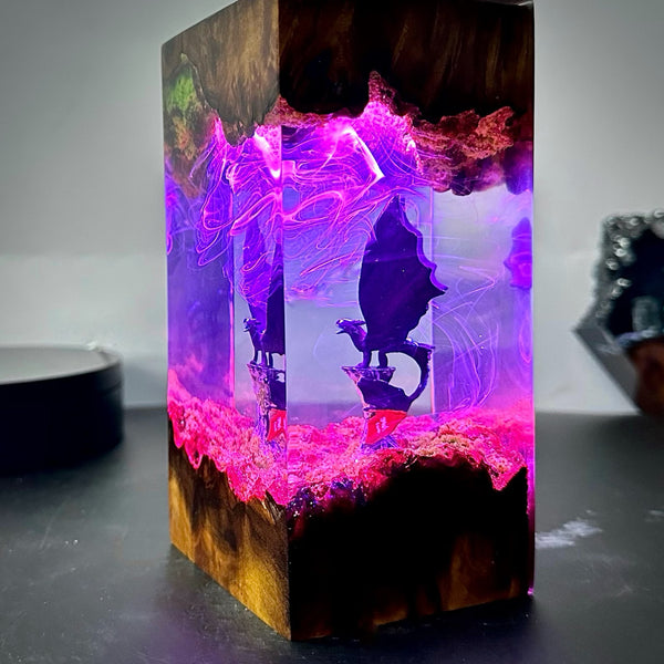 How to Train Your D Toothless Epoxy Resin Lamp, Night Light