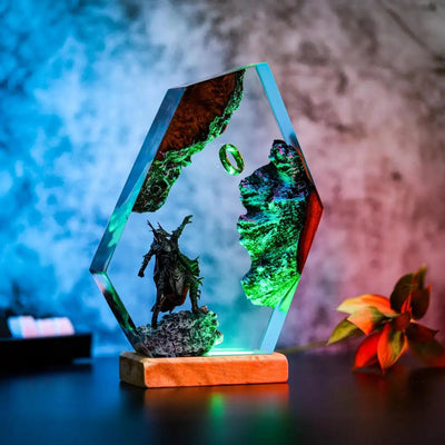 LOTR Lord Of Rings The One Ring Sauron Dark Lord Epoxy Resin Lamp, Night Light