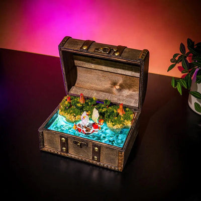 O Piece Sunny Pirates Treasure Mistery Box Gift Epoxy Resin, Night Light