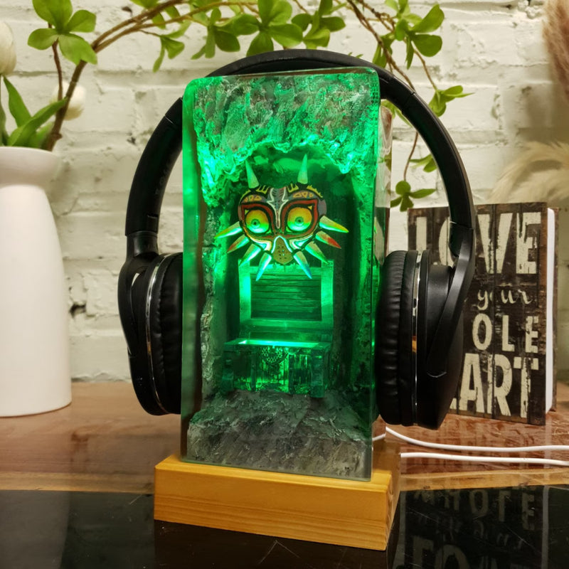 TLOZ TOTKD Majora's Mask 3D Epoxy Resin Lamp, Night Light