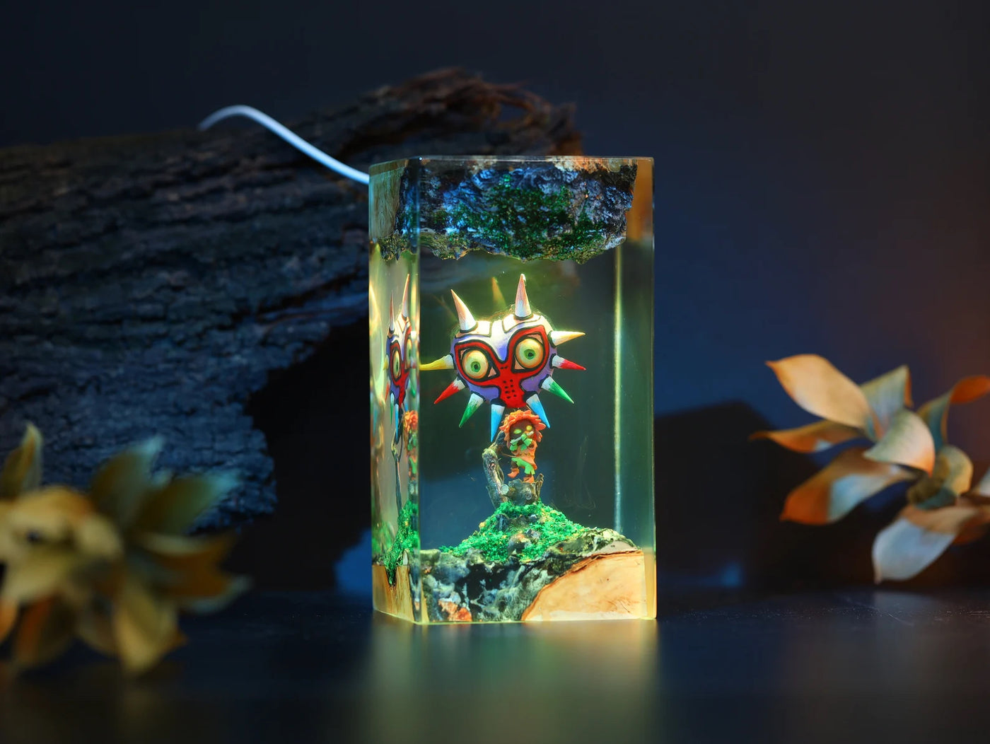 TLOZ TOTKD Zelda Majora's Mask 3D Epoxy Resin Lamp, Night Light