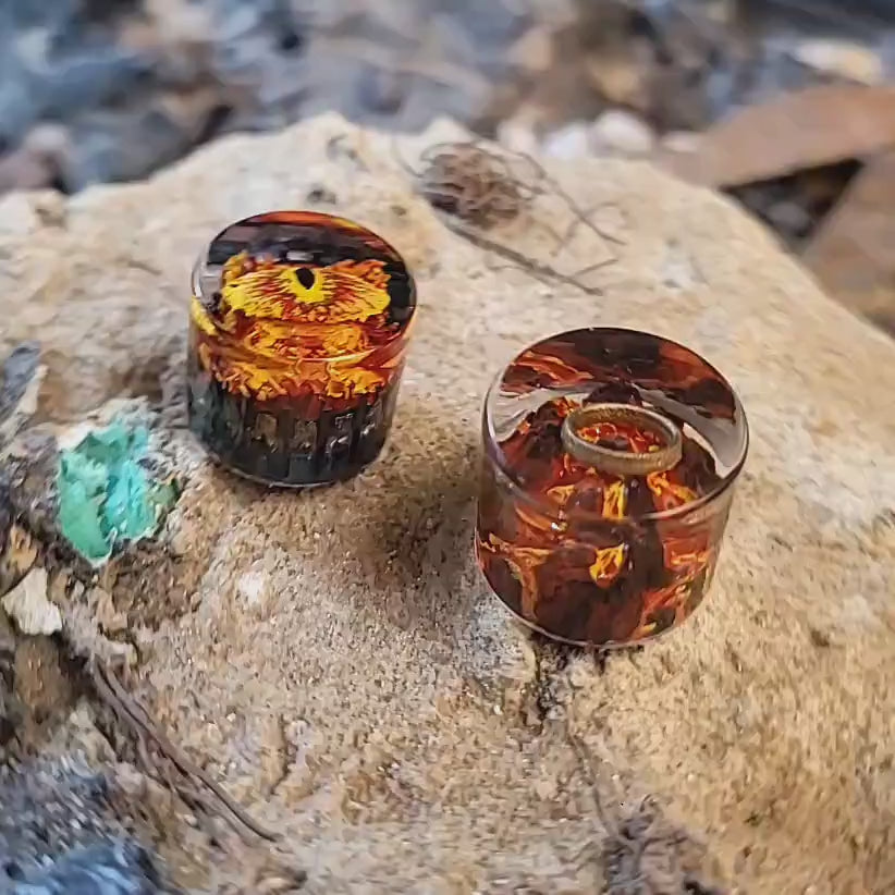 LOTR Lord Of Rings Eye of Sauron Dark Lord The One Ring Keyboard Knob Artisan Keycaps Epoxy Resin