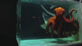 Meg 2 Giant Octopus Diver Epoxy Resin Lamp, Night Light