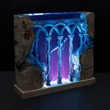 Humpback Whales In Ancient Ruins - Epoxy Resin Lamp